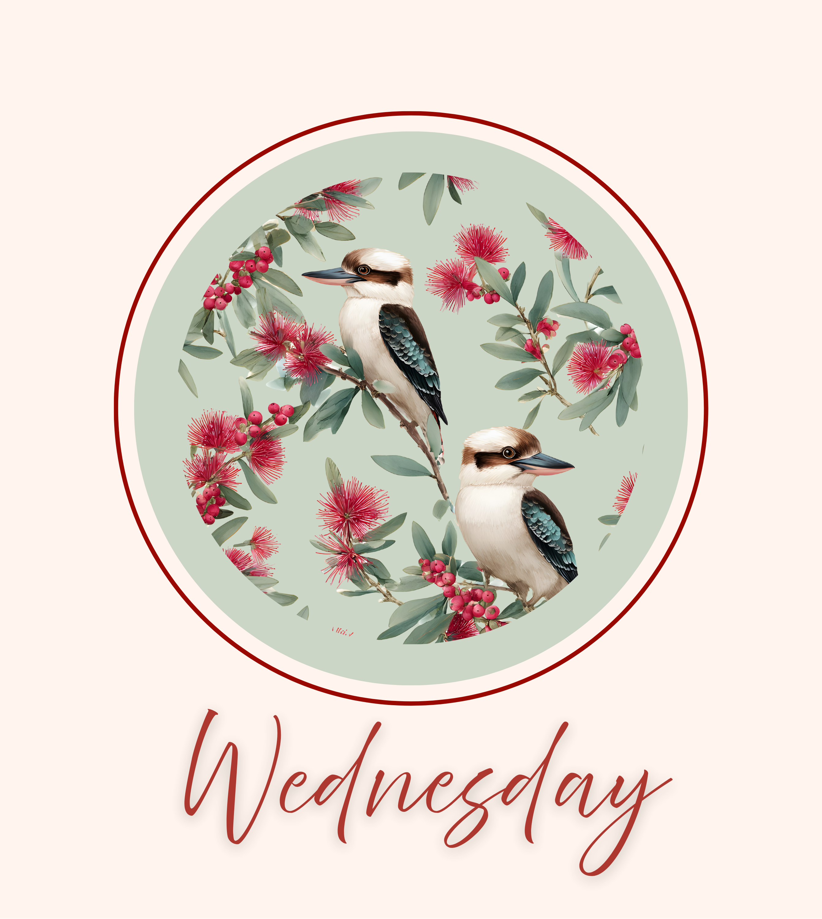 Australian Native Design Swedish Dish Cloth. Daily Edition 7pk