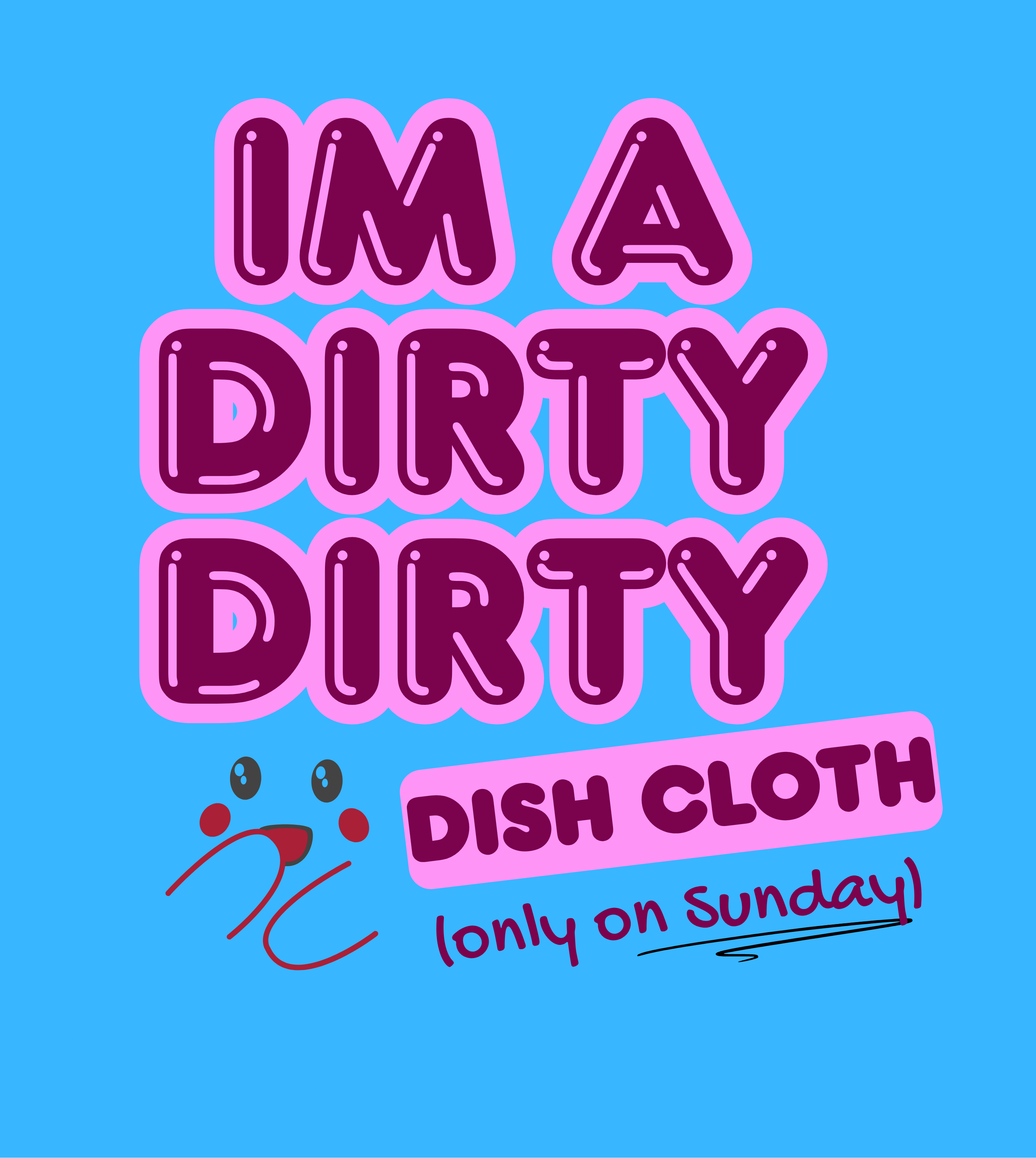 Cheeky Design Swedish Dish Cloth. Daily edition 7pk