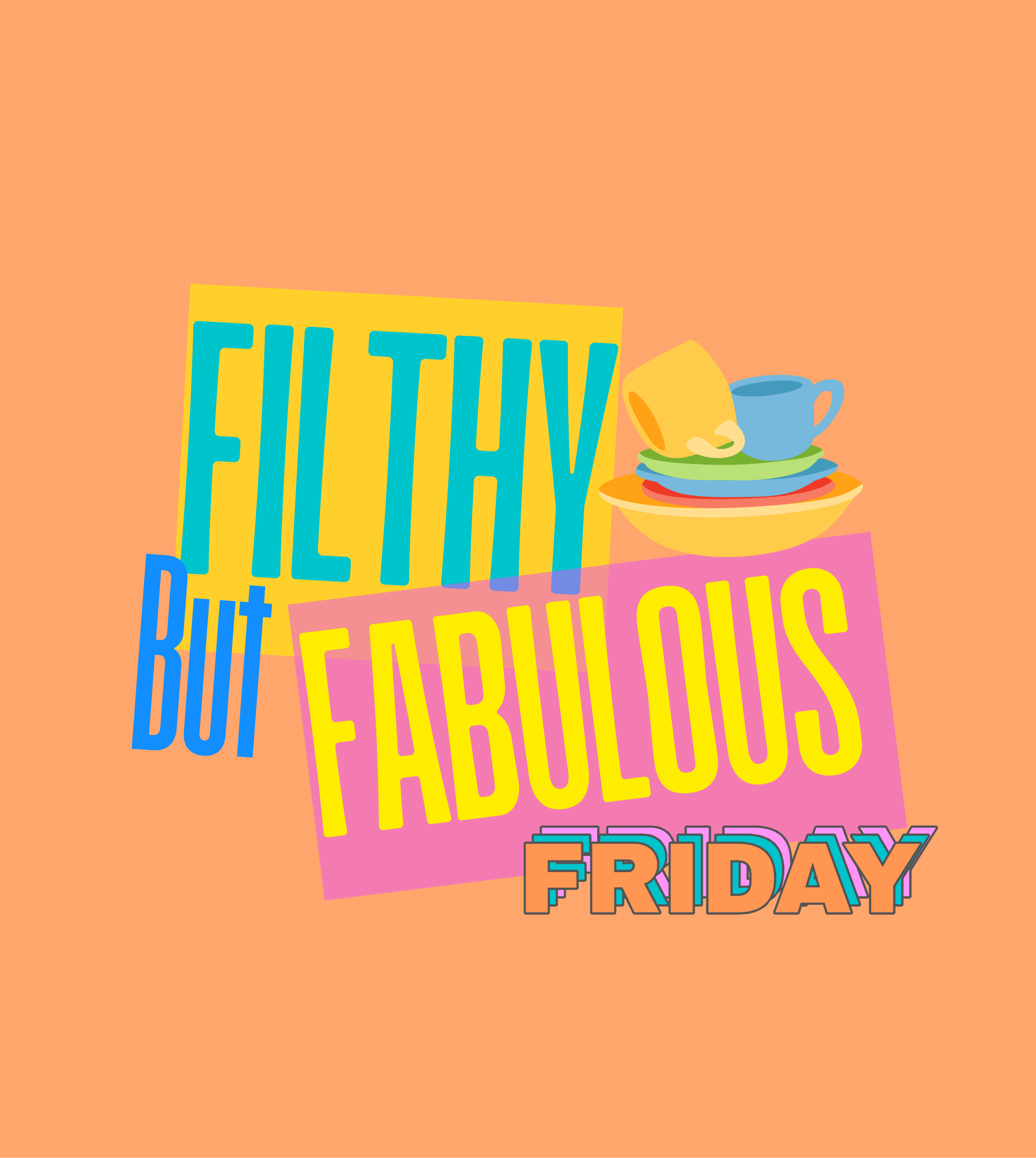 Cheeky Design Swedish Dish Cloth. Daily edition 7pk